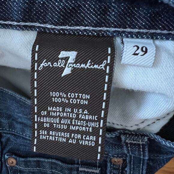 7 For All Mankind 'A' Pkt Pocket Bootcut Denim Jeans Size 29 - Picture 7 of 12